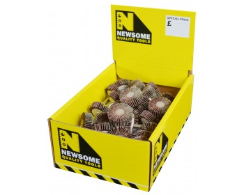 Box of 30mm x 10mm Miniature Aluminium Oxide Flap Wheels